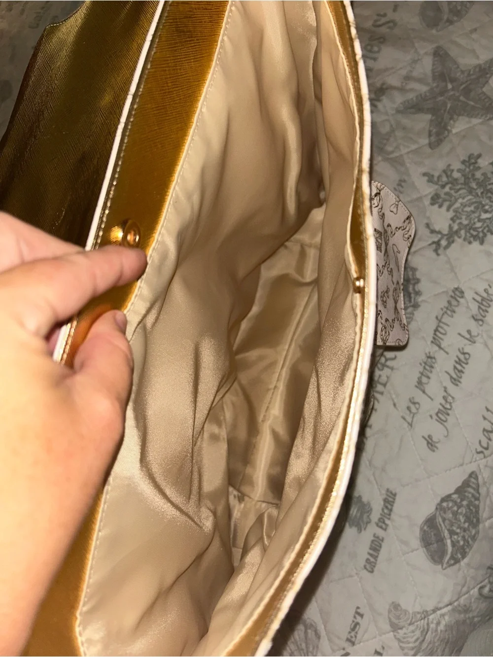 BNWOT Bath & Body Works Disney Tote with Gold Accents